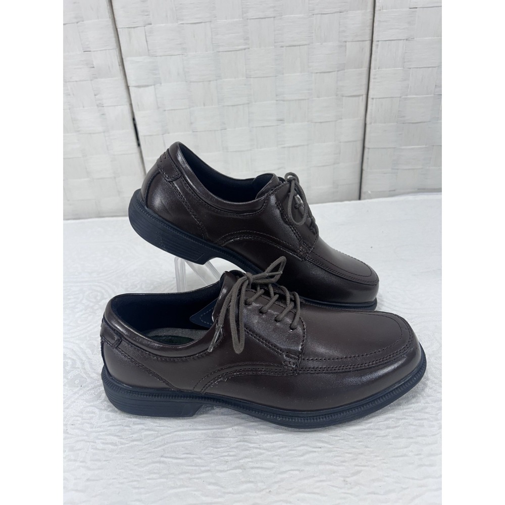 Nunn Bush Comfort Gel Kore dark brown leather dress shoes mens 8W NWOT